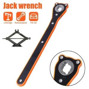 업그레이드 자동차 잭 리프팅 렌치 이중 목적 노동 절약 핸들 도구 공용 수리 액세서리