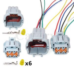 1세트 6P PB291-06127 6185-1175 자동차 헤드 라이트 전기 케이블 커넥터 램프 와이어 소켓 닛산