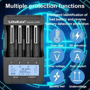 okala Lii-500 NiMH 배터리 충전기LCD 디스플레이 포함 18650 AA 1.2V