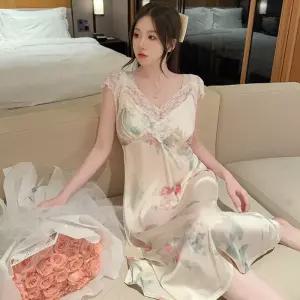 스파이더맨 스커트 여름 슬립 가벼운 아이스 잠옷세트 플레어 커플 나시 레이스 잠옷 럭셔리 OPH2