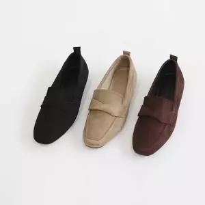 꼬임가죽 스트랩 클래식 디자인 소가죽 데일리 로퍼 여자편한신발 발편한로퍼