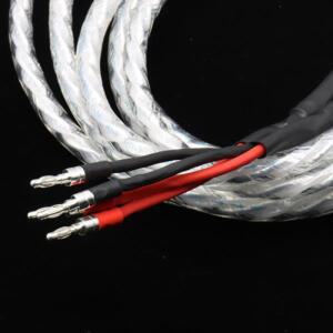 페어 리톤 OFC 은도금 스피커 케이블 바나나 플러그 하이파이 오디오 앰프 와이어