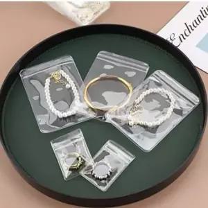 PVC 악세사리 지퍼백 정리소품보관함 10.5x10.5 100매