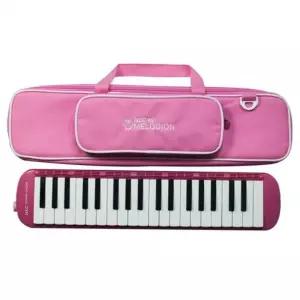 SR 영창 멜로디언 고급형 핑크 YM-D37P미니피아노 음악교구 어린이선물 선물용 초등학생 교육용악기