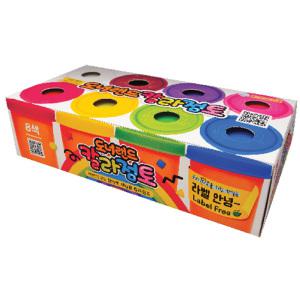 도너랜드 칼라점토 8색 놀이 미술용품 교재