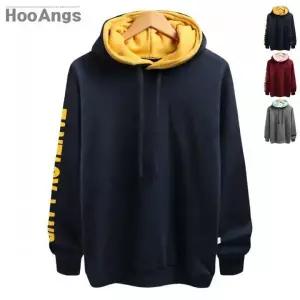 [후앙스]기모 소매영문 후드티셔츠 BMHD5519_P043494988