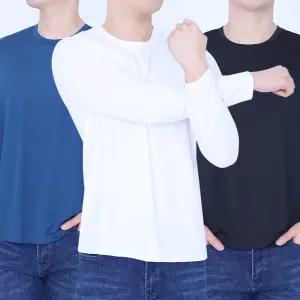 봄 여름 긴팔쿨티 아이스 티셔츠 냉감 쿨링 기능성 긴팔 쿨티셔츠 흰티 냉장고 아웃도어 작업복 시원한 상의 편한 운동복 빅사이즈