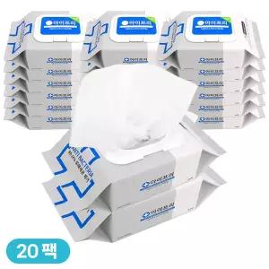 아이프리 휴대용 물티슈 살균티슈 소독용 에탄올 손소독티슈 30매 20팩
