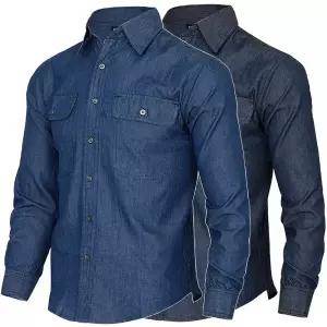 봄 여름 청난방 청남방 남성 셔츠 작업복상의 남자 등산복상의 작업복티셔츠 등산티