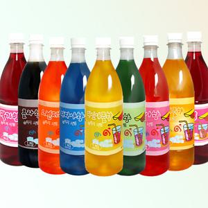 아담스팜 슬러시 시럽 / 1kg 빙수 원액 파파야 콜라 오렌지 포도 망고 딸기 파인애플