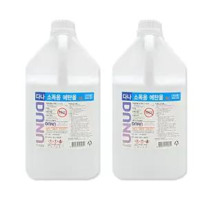 조은팜 다나 에탄올4L알콜83% 공간소독 무료전달 소독제2개 보건소 학교 소독제