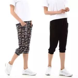 오싹오싹 여성 7부 쿨바지 여름 작업복 잠옷 몸빼 고무줄바지