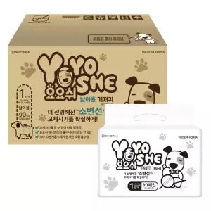 T멤버십 11% / 요요쉬 강아지 기저귀 남아, 1단계, 30매, 3개