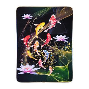 연꽃 구어도 그림 벽장식 액자 소 부자되는 거실 현관 벽걸이 풍수 지리 인테리어