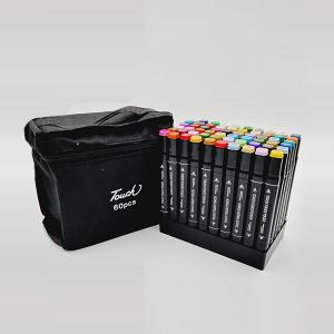 터치 트윈마카 60색/180192/마카펜 드로잉펜 마커 홀더포함