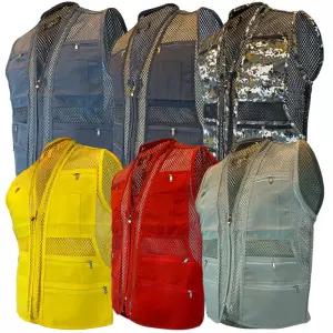 남성 여름 사다리 망사 작업 조끼 GM 단체복 보안 택배 정비복 노가다 빅사이즈