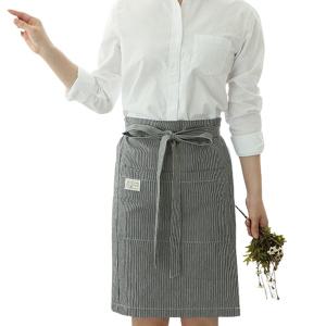 네이처데코 랩 허리 앞치마 블랙, 1개