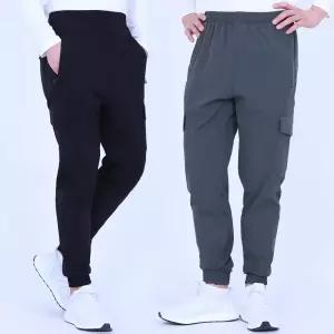 빌리언즈 봄 여름 조거팬츠 아이스 쿨링 스판 건빵바지 작업복 냉감 기능성 쿨맥스 노가다 등산 빅사이즈