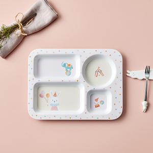 모던하우스 파티래빗 멜라민, 4칸, 나눔식판