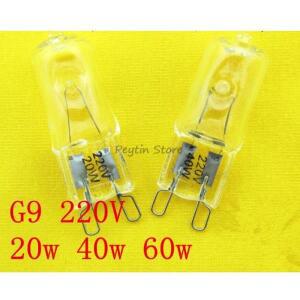 할로겐 램프 비즈 벽 크리스탈 핀 전구 3개 G9 220V 20W 25W 40W 60W