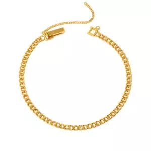 [한국금다이아몬드] 순금 팔찌 24K 여자 남자 기본 체인 11.25g 18K장식