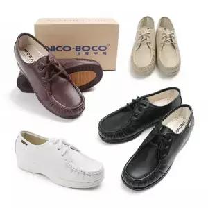 니코보코 여성 천연가죽 쿠션단화 로퍼 컴포트화 간호화 효도신발 - CW-001