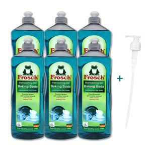 프로쉬 베이킹소다 주방세제 1L X 6개 펌프1개포함 독일 개구리세제