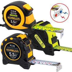 코메론 맥그립 셀프락 자켓 쟁이 줄자 5M 19mm 7.5M 25mm 자석 훅 잠금 양면 눈금 스탑 충격보호 형광 노랑