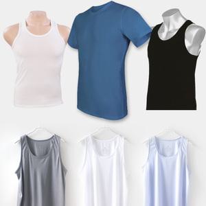 남성런닝 남자 메리야스 셔츠런닝 민소매 반팔 머슬핏 레이서백 상의운동복 여름내의 조끼 나시 여름