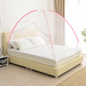 원터치 모기장 텐트 사각 침대 방충망 대형 캐노피