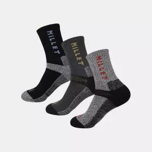 밀레 MILLET 남자 등산양말 트레킹 작업양말 두꺼운 쿠션 장목 5켤레