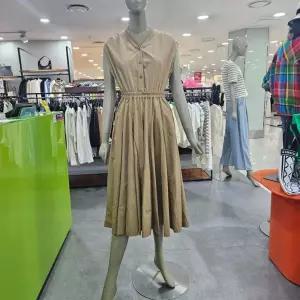 시슬리/애플아울렛/V넥 홀 롱 원피스 SAOPD8431