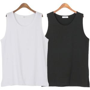 베이직트임 레이어드 롱나시 기본무지면 빅사이즈 박스티셔츠