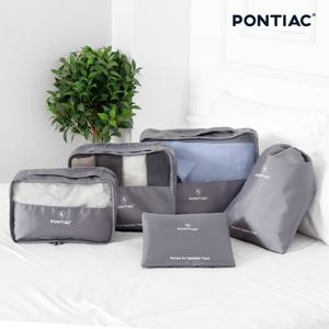 폰티악 여행용 트래블 파우치 5종 세트 / 여행용품 이너백 보조백 정리 분리수납 캐리어