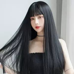 핸드메이드 인모 풀뱅 탑커버 앞머리가발 헤어피스