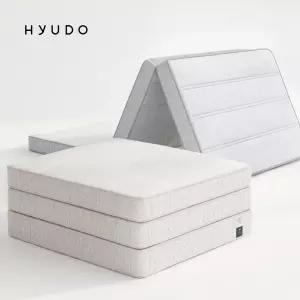 [4월 단독 특별가]휴도 국내생산 편안한 제주 13cm 허리 라텍스 본넬 접이식 매트리스 토퍼 바닥매트리스 싱글(S)