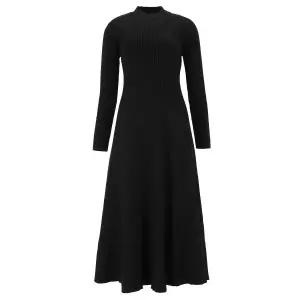 [롯데백화점]abfz A라인 반폴라 롱 니트 원피스 APZ1HO37A