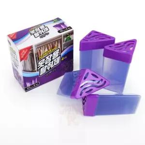 장유 옷장용 탈취제 4개입 라벤더 신발장냄새제거 실내냄새제거