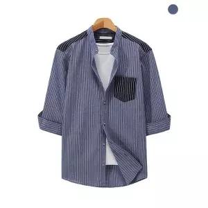 [후앙스]스트라이프 데님 299 차이나 7부 셔츠 CKST4522_P326467117