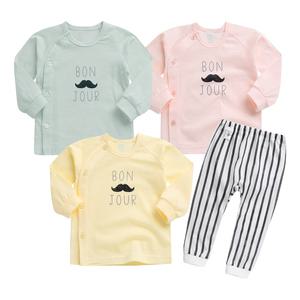 아기내복 봉쥬 쟈가드내의(긴팔) 유아상하복세트 백일 돌 봄여름가을용 아이에게 편한 옷_그린베베