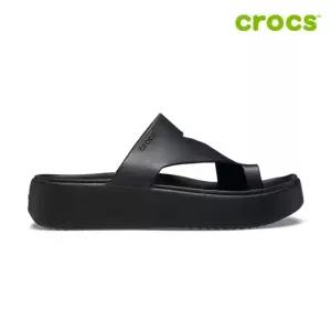 [크록스 정품] 겟어웨이 플랫폼 토우 루프 여성샌들 210834-001