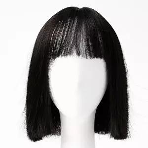 단발 통가발 내추럴블랙 여성 엄마 가벼운 인조모-WFHFK8F