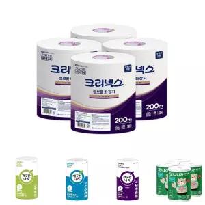 크리넥스 점보롤 화장지 3롤X4백 1박스/업소용/잘녹는/화장실/대형/롤화장지/롤휴지/공공기관/관공서/병원