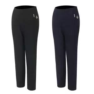 [하프클럽/인코디]여름 벤츄리 지퍼 냉감 스판 밴딩 슬랙스 여자바지 빅사이즈 CSOB-53