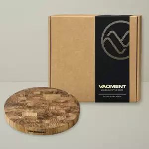 [선물포장][바오먼트] 엔드그레인 원목도마 원형