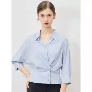 [리스트]고품격 코튼 랩 페플럼 셔츠 택가격 198000원 _P394142598