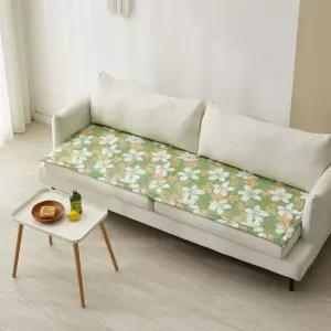 [르헤브] 플라워 시원한 시어서커 여름 쇼파패드 소파 매트 깔개 커버 2인용