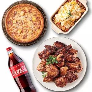 [굽네치킨]갈비천왕+시카고피자+갈비천왕치밥+콜라1.2
