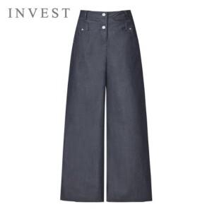 [인베스트] [77까지] 더블 버튼 세미 와이드 팬츠_IN5M1PT7271