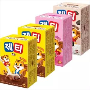 제티 초코 20Tx2개+딸기 20T+쿠키앤쵸코 20T/2세트구매시 1000원DCX넉넉한 유통기한